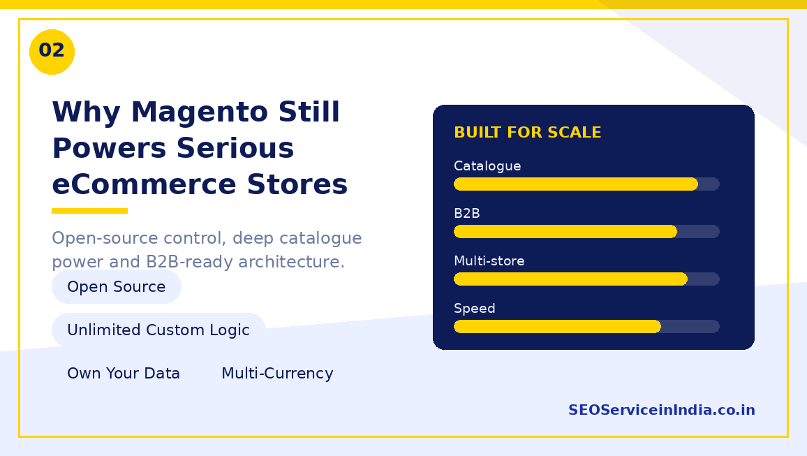 Why Magento remains the platform for large-catalog and B2B eCommerce stores