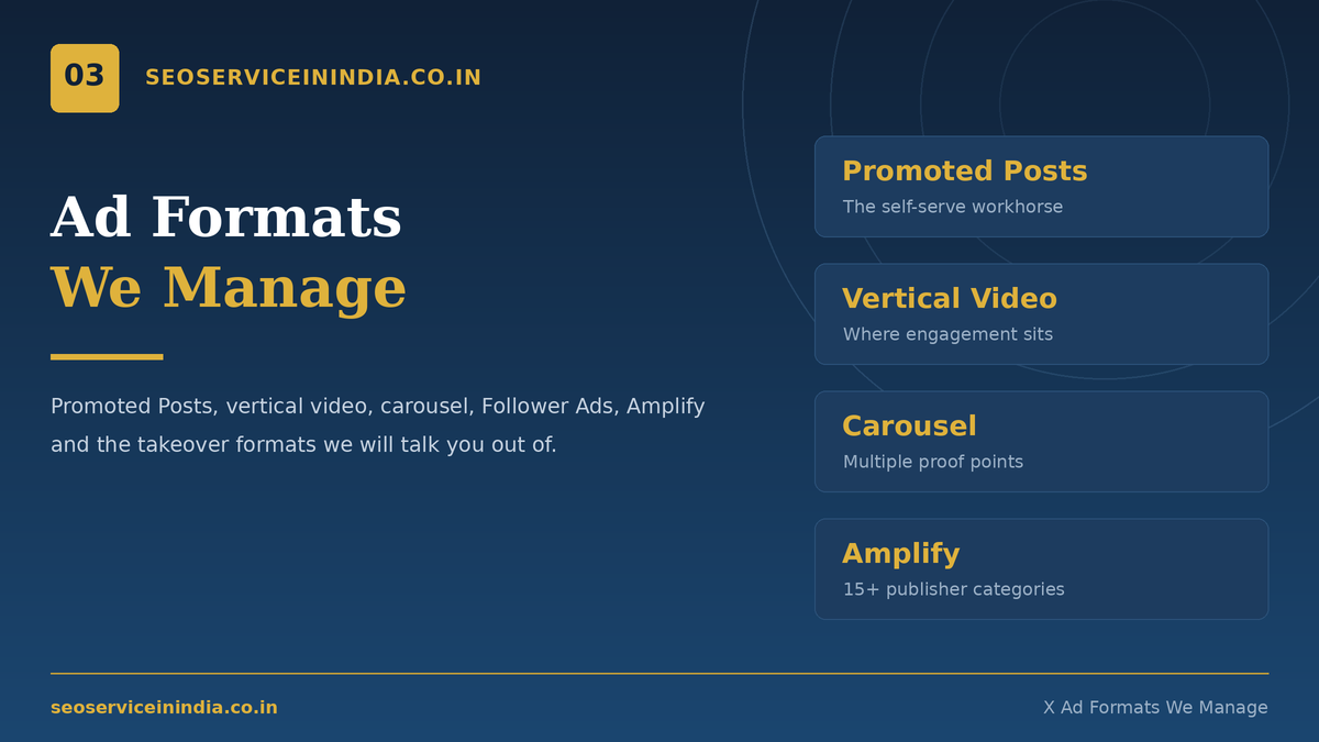 Twitter ad formats including promoted posts and vertical video ads