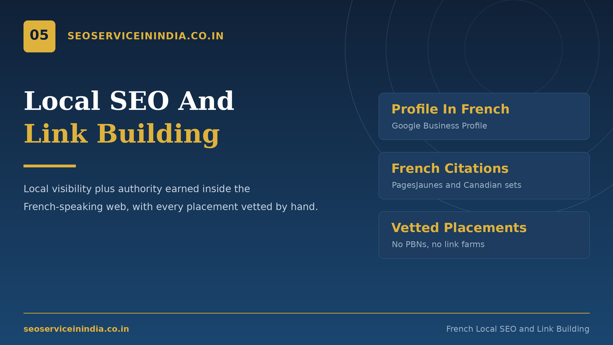 French local SEO and link building services