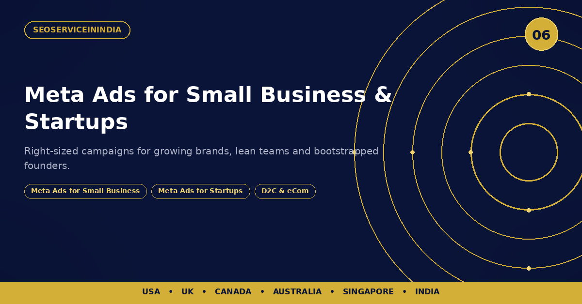 Meta Ads for Small Business and Meta Ads for Startups — six engagement buckets